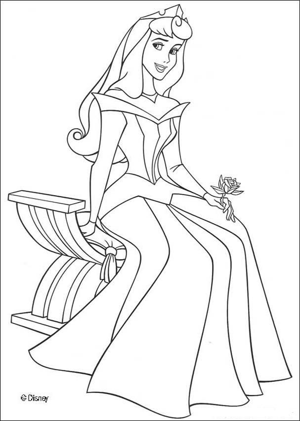Aurora Printable Disney Princess Coloring Pages