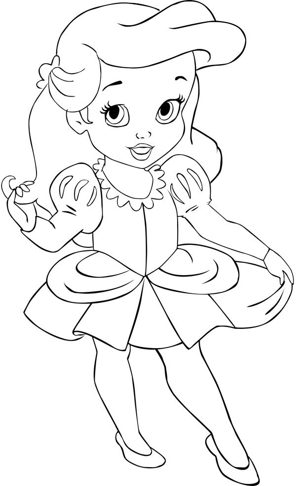 Baby Super Cute Cute Baby Princess Coloring Pages