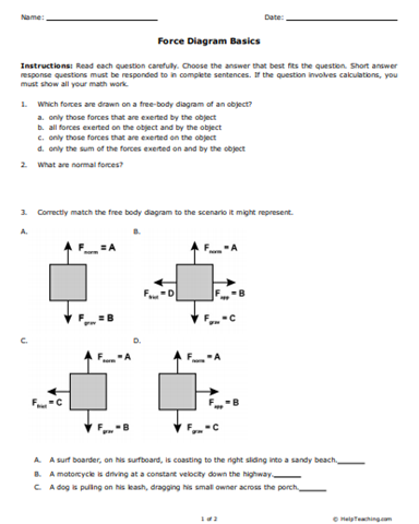 1.1 Understanding Physics Worksheet Answers