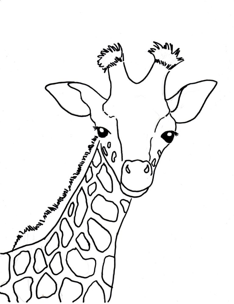 Baby Giraffe Coloring Sheet