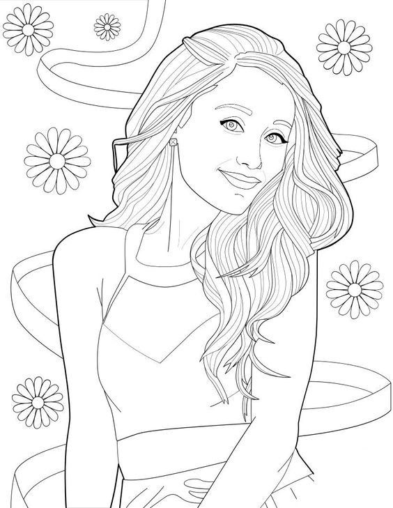 Ariana Grande Coloring Pages Sweetener