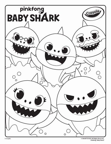 Baby Shark Coloring Sheet