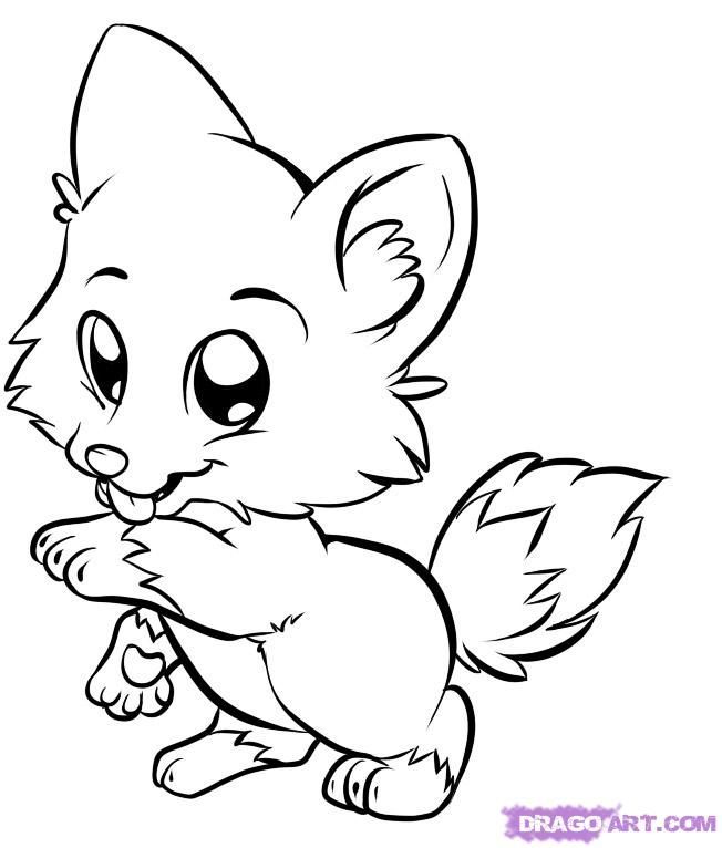 Baby Wolf Coloring Pictures