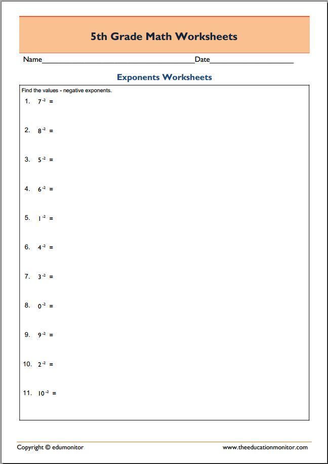 Grade 10 Academic Math Worksheets