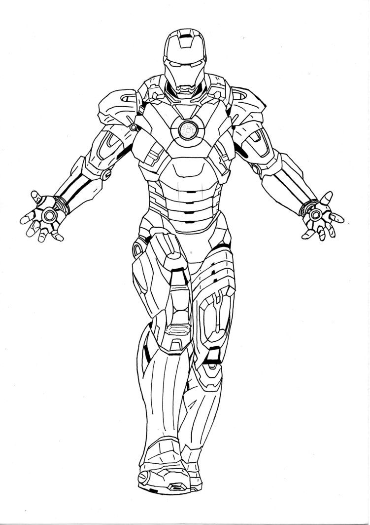 Avengers Hulkbuster Iron Man Coloring Pages