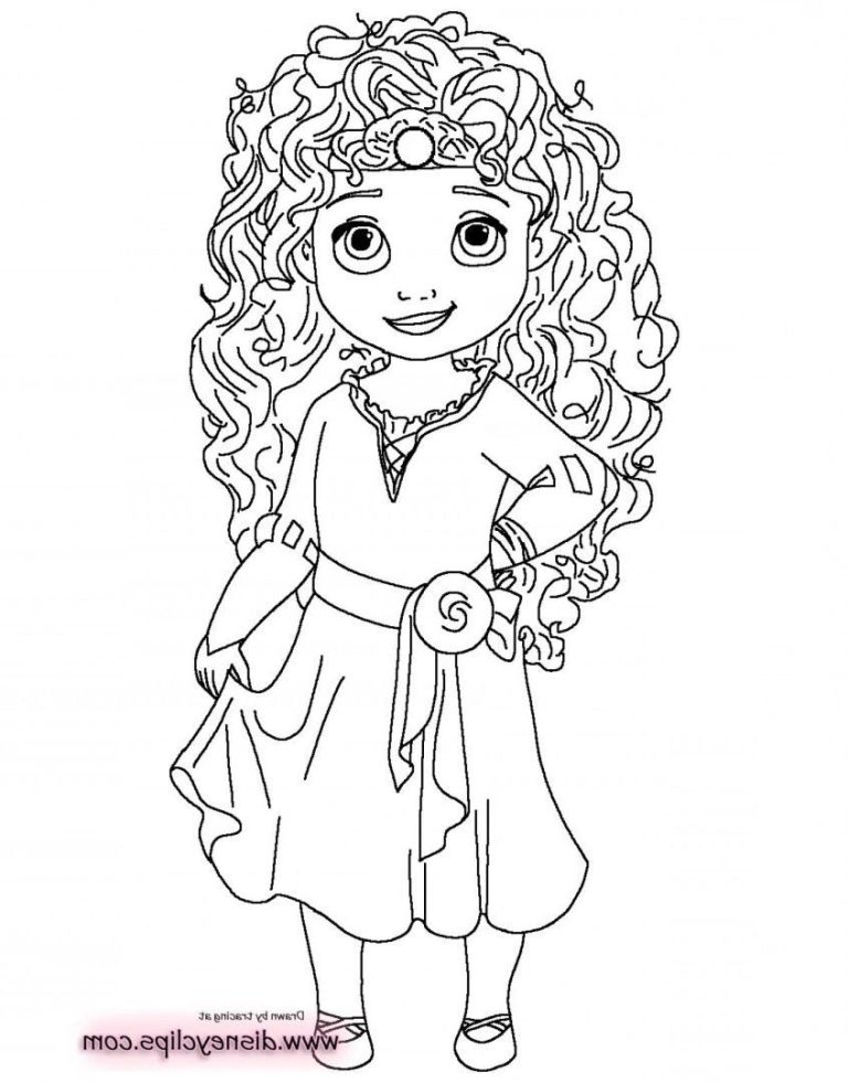 Baby Disney Princess Colouring Pages