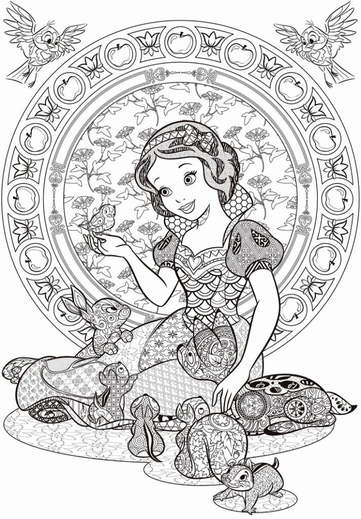 Art Therapy Disney Mandala Coloring Pages