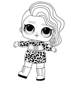 Babydoll Lol Omg Winter Disco Coloring Pages