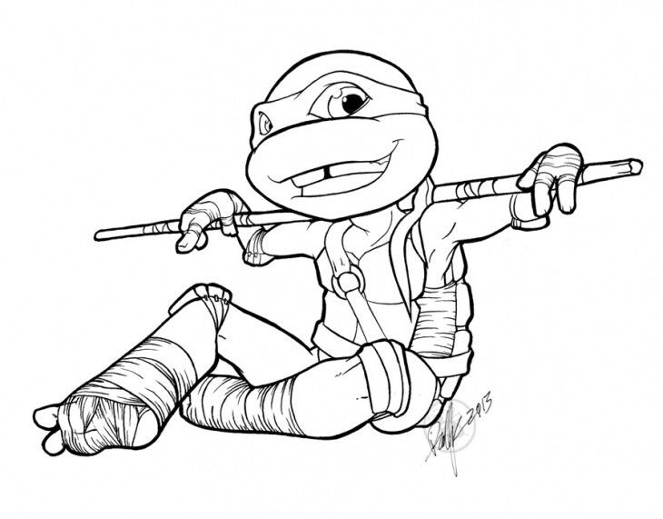 April Teenage Mutant Ninja Turtles Coloring Pages