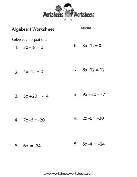 12th Grade Math Worksheets