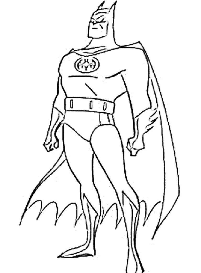 Bat Man Coloring Pages For Kids
