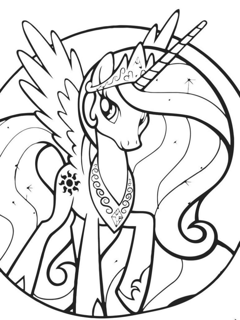 Baby Princess Celestia Coloring Pages