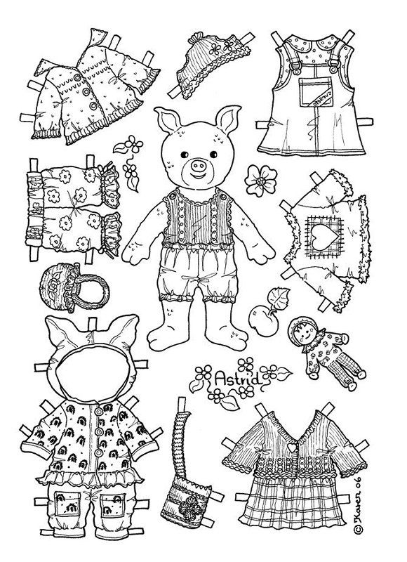 Baby Paper Doll Coloring Pages