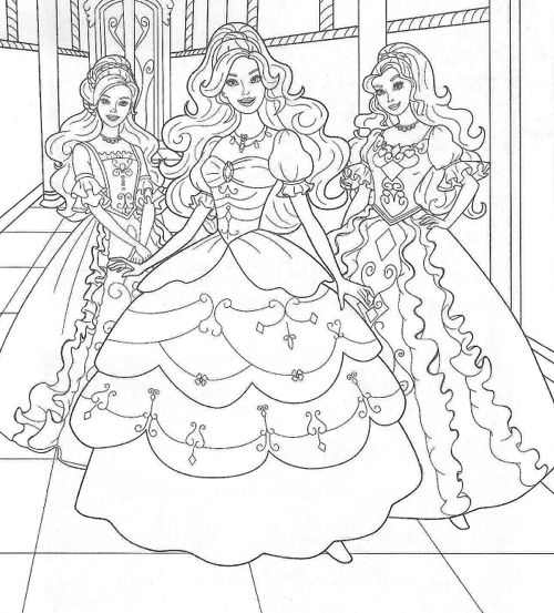 Barbie Coloring Book Pages