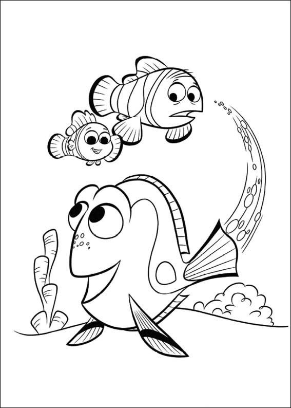 Baby Dory Finding Dory Coloring Pages