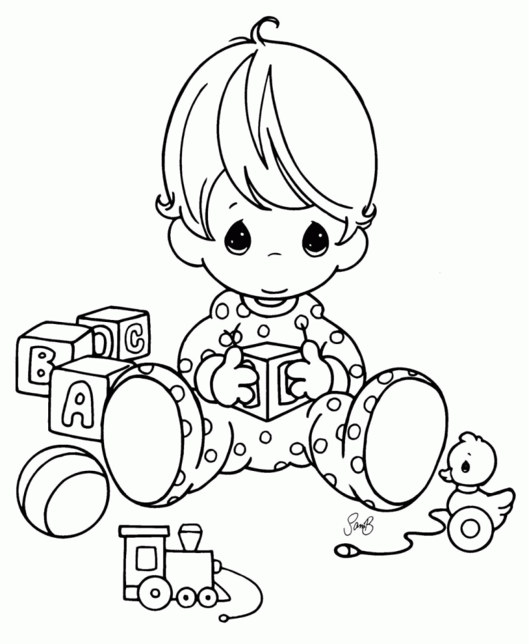 Baby Boy Coloring Pages To Print