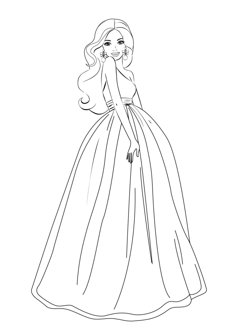 Barbie Coloring Pages For Girls