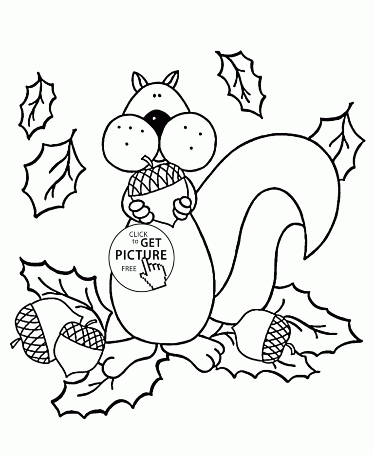 Autumn Coloring Pages Free Printable