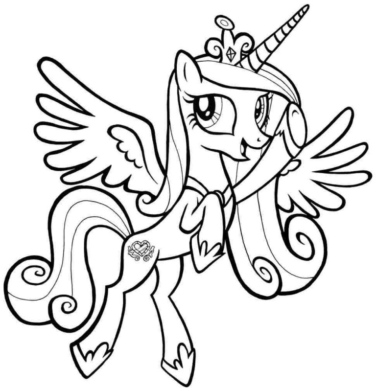 Baby Princess Cadence Baby Cute My Little Pony Coloring Pages