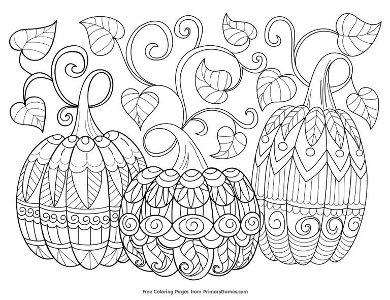 Autumn Coloring Pages For Kids Fall