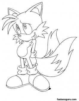 Baby Sonic And Tails Coloring Pages