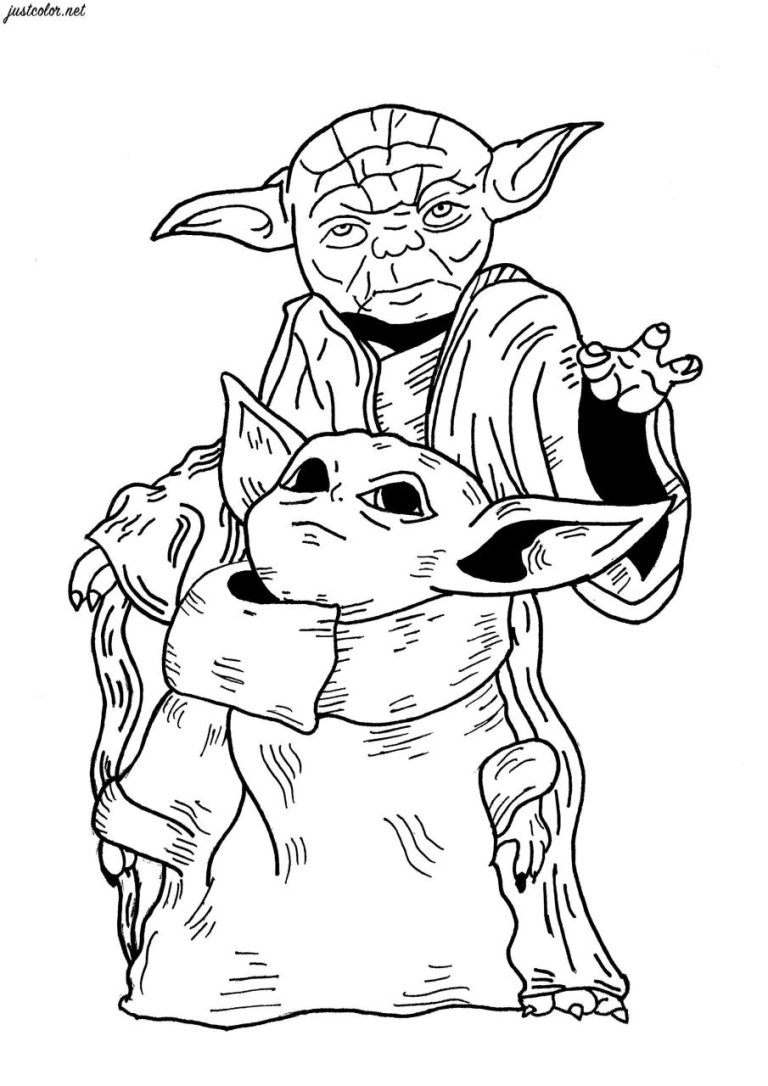 Baby Yoda Coloring Pages To Print