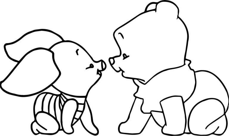 Baby Winnie The Pooh Halloween Coloring Pages