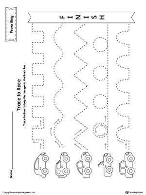 Printable Tracing Lines Worksheets For Preschoolers