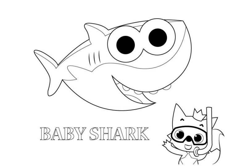 Baby Shark Coloring Pages Online