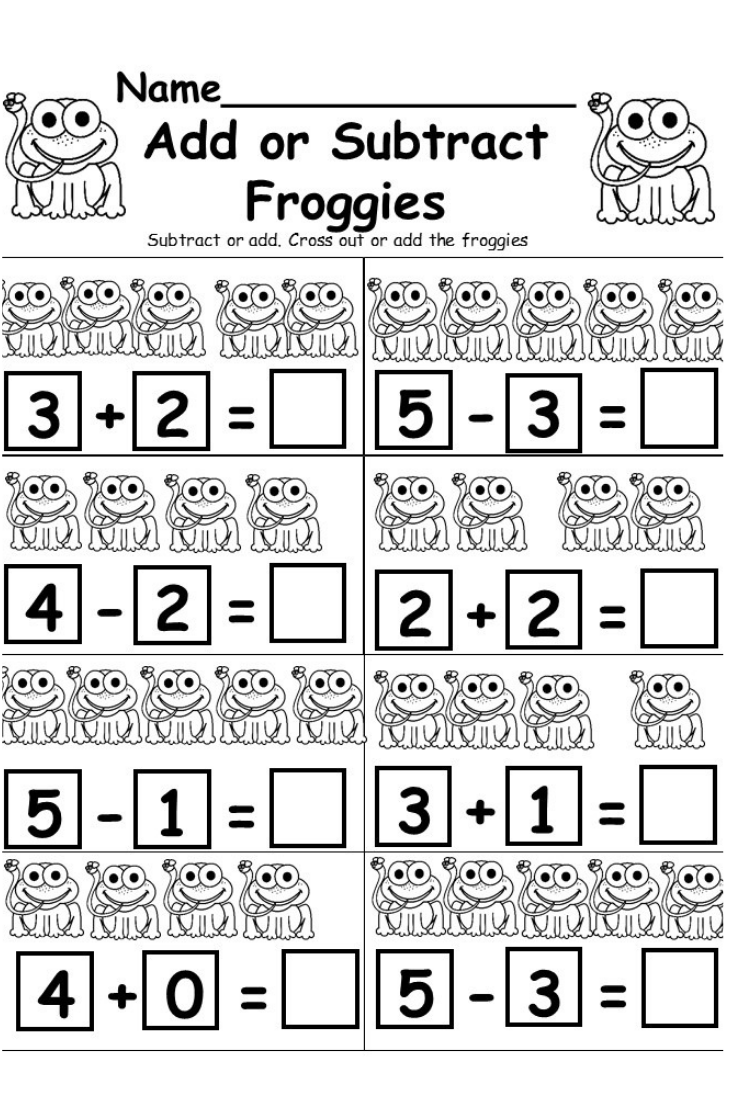 Math Worksheets For Kindergarten Printable Free