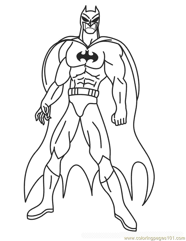 Batman Free Coloring Pages For Kids