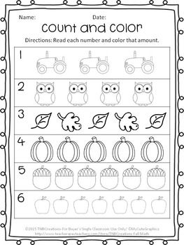 Free Printable Fall Worksheets For Kids