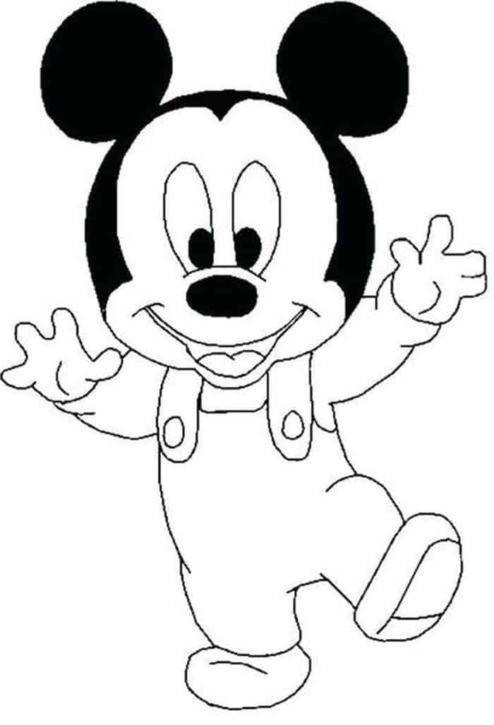 Baby Mickey Coloring Pages Printable