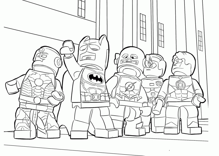 Avengers Lego Hulk Coloring Pages