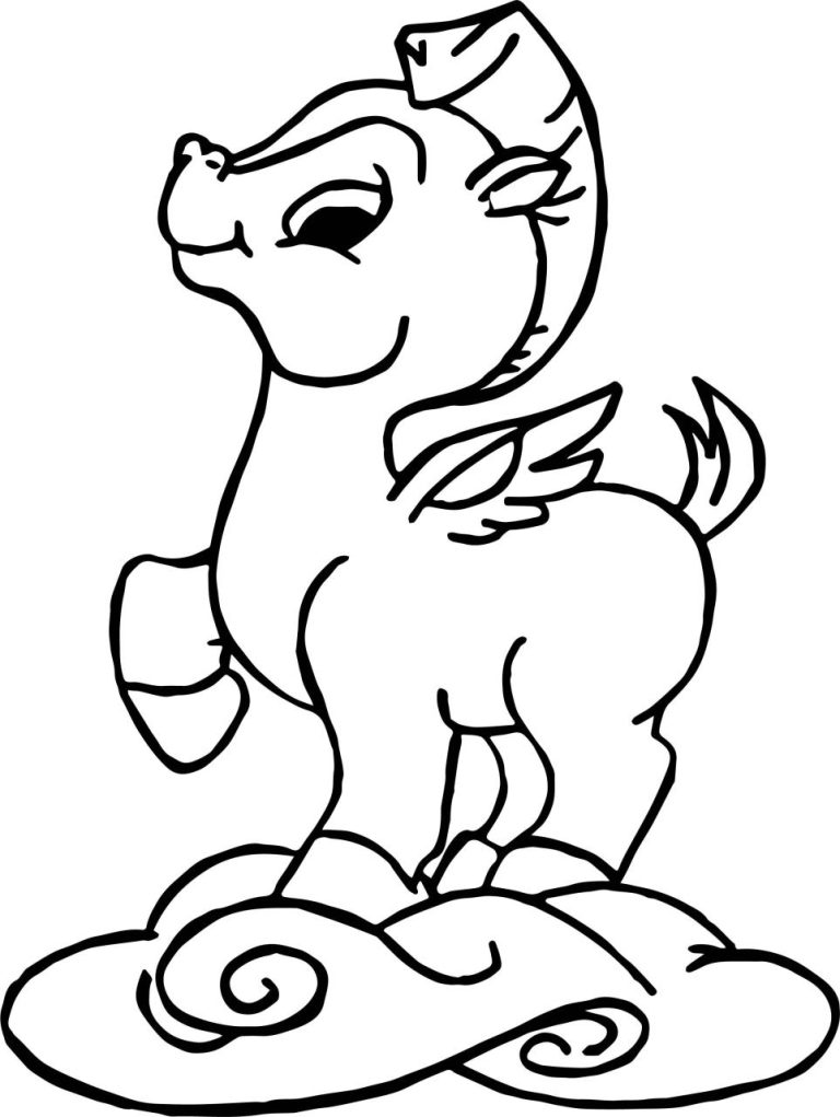 Baby Pegasus Hercules Coloring Pages