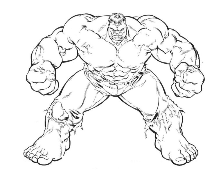 Avengers Incredible Hulk Hulk Coloring Pages