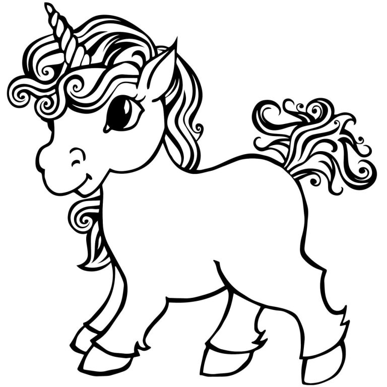 Baby Unicorn Coloring Pages For Girls Unicorn