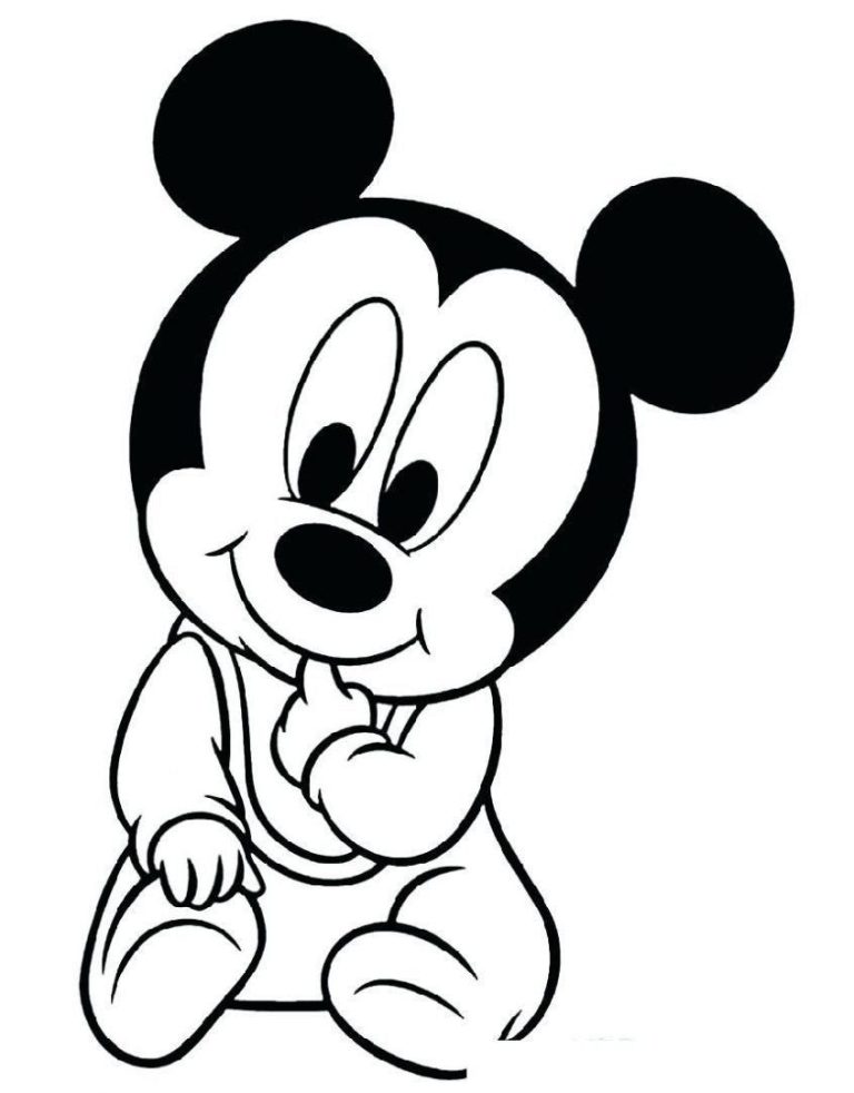 Baby Printable Minnie Mouse Coloring Pages