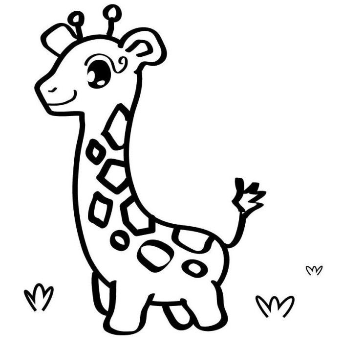 Baby Giraffe Coloring Pictures
