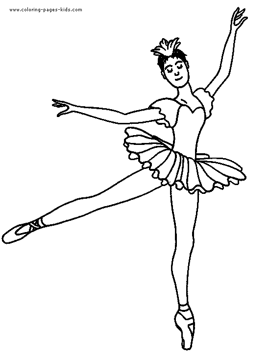 Ballerina Coloring Sheets Free