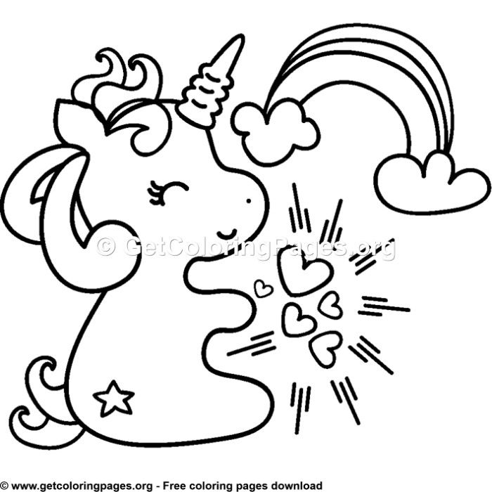 Baby Unicorn Cute Unicorn Coloring Pages For Adults
