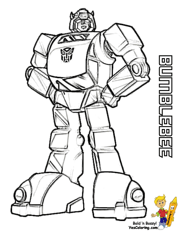 Transformers Bumblebee Movie Coloring Pages