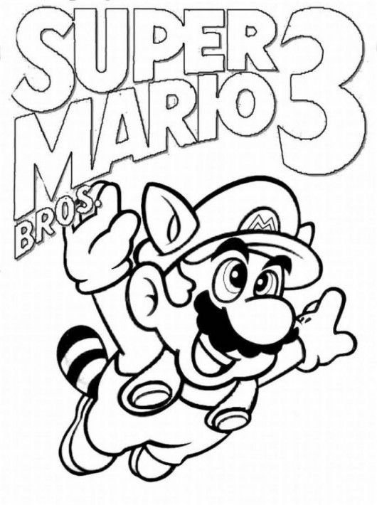 New Super Mario Bros Coloring Pages