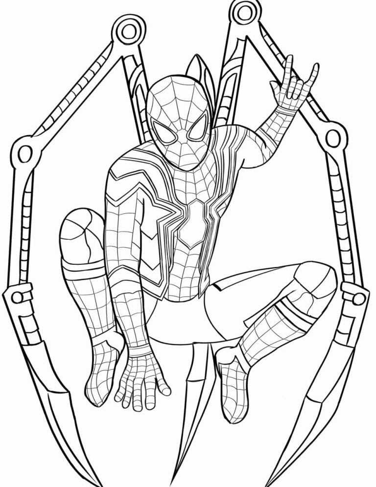 Ultimate Spiderman Iron Spider Coloring Pages