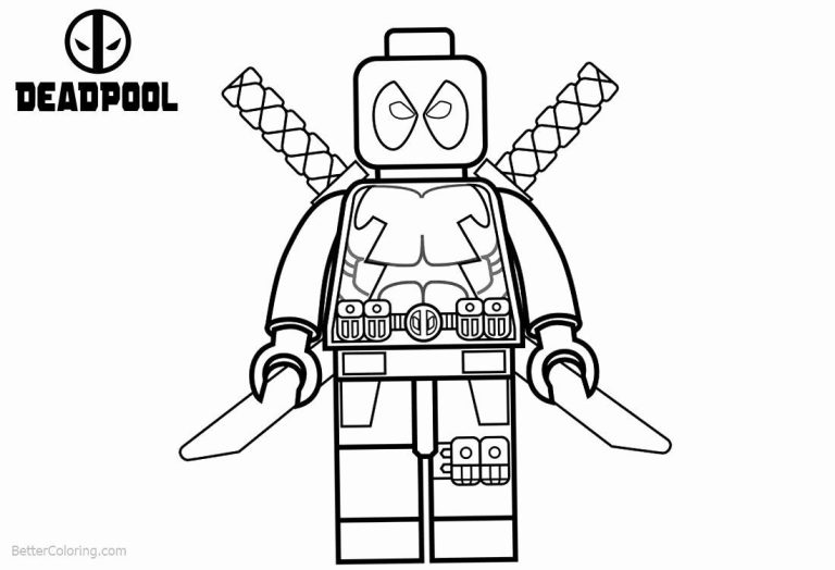 Easy Lego Spiderman Coloring Pages