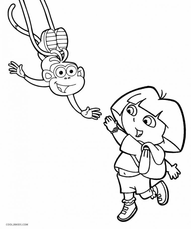 Mermaid Dora And Friends Coloring Pages