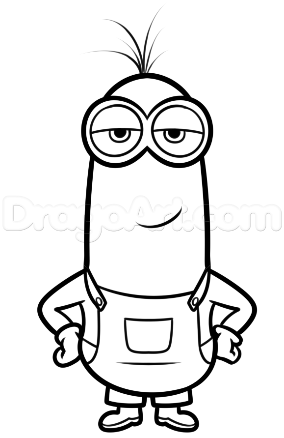 Kevin Bob Minion Coloring Pages