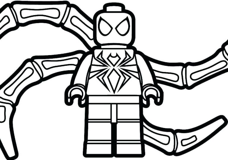 Spiderman Lego Colouring Sheets