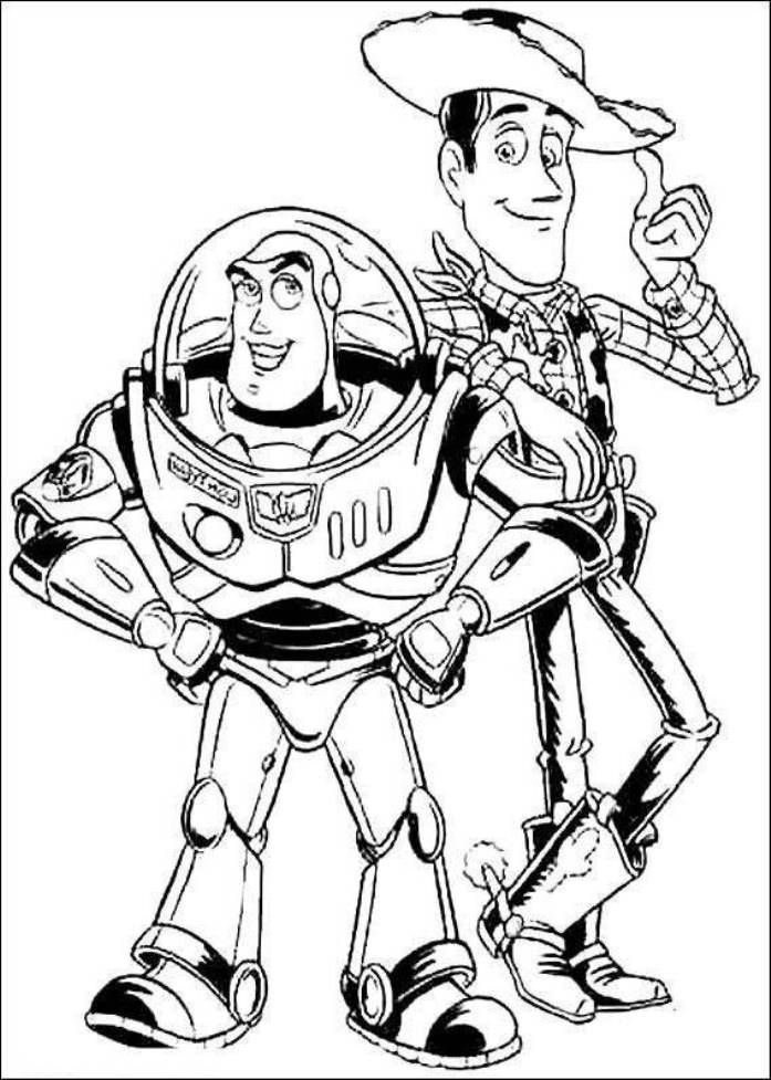 Printable Buzz Lightyear Toy Story Coloring Pages