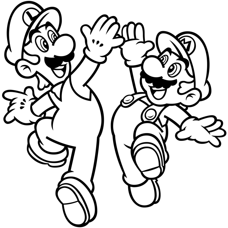 Mario And Luigi Coloring Pages Printable